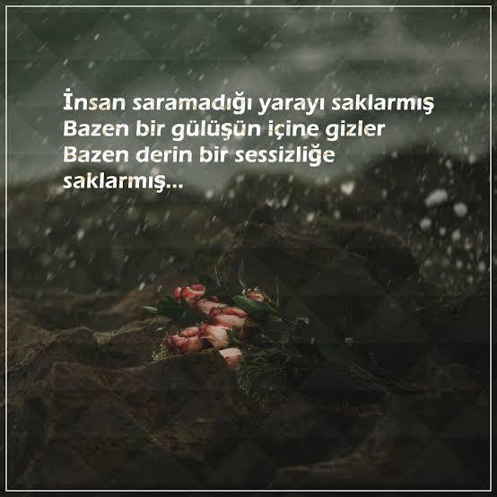 İnsan saramadığı yarayı saklarmış 🥀 saramadığın yaraların var mı?