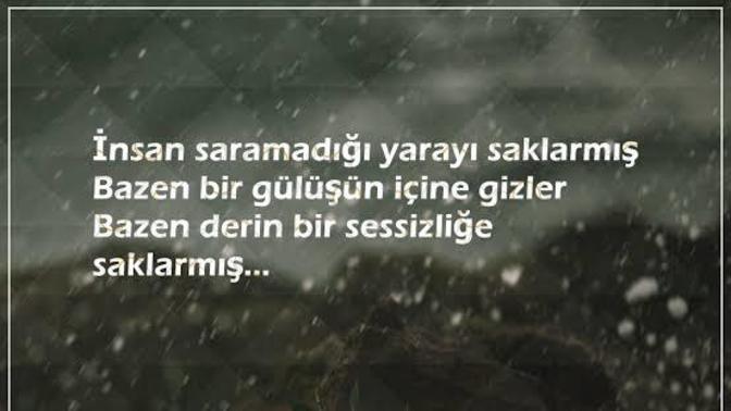İnsan saramadığı yarayı saklarmış 🥀 saramadığın yaraların var mı?