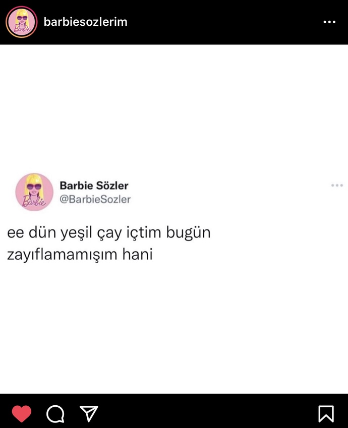 Bu da benim iç sesim.