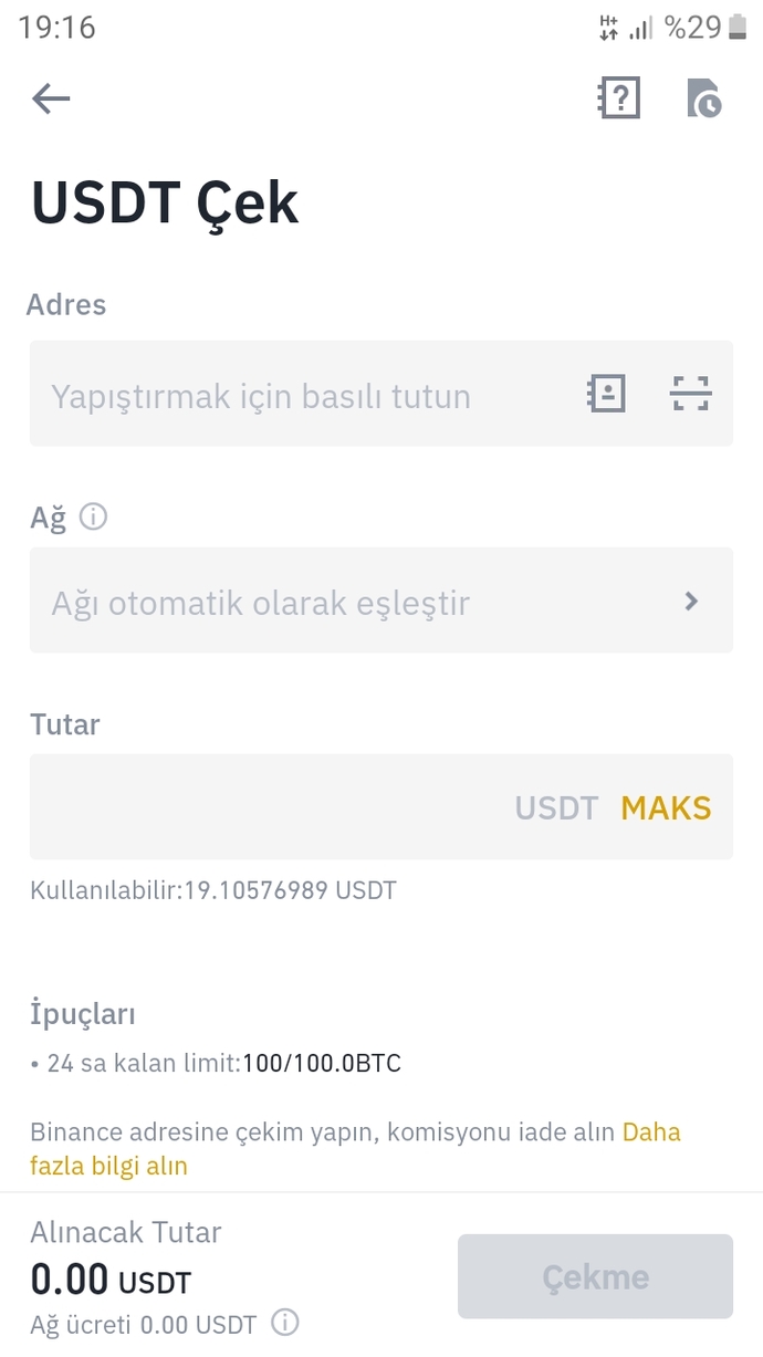 Binance da dolarımı nasil çekeceğim?