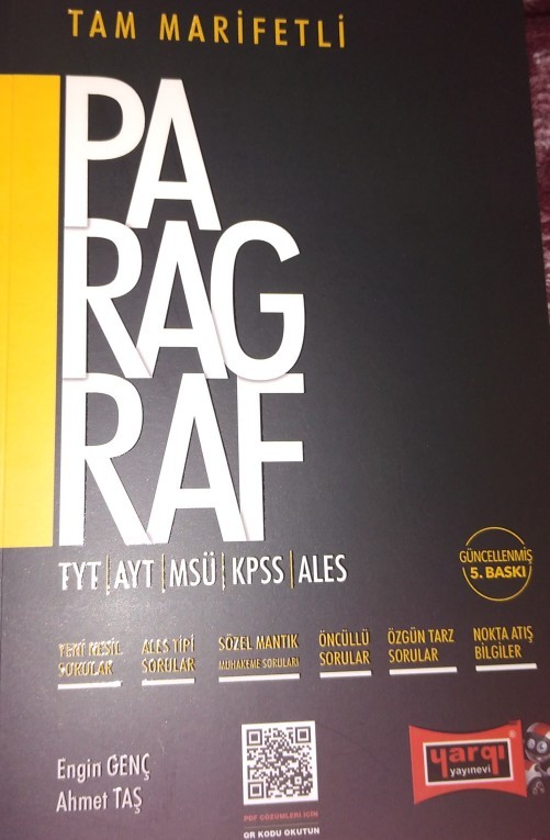 YKS için paragraf kitabı alacağım, öneriniz bir kitap var mı?