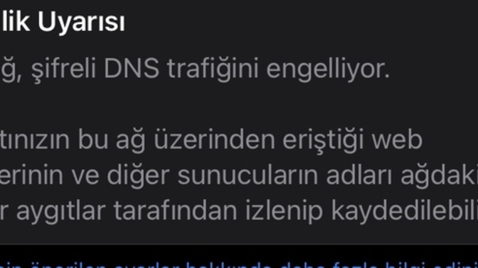 Wifi ye bağlandığım da böyle bir uyarı geliyor ne yapmam lazım?