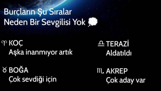 Şu aralar neden sevgiliniz yok?