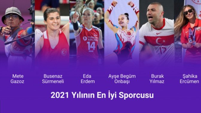Kazandıkları madalyalarla ülkemizi gururlandıran 2021'in en iyi sporcusu hangisi🏆?