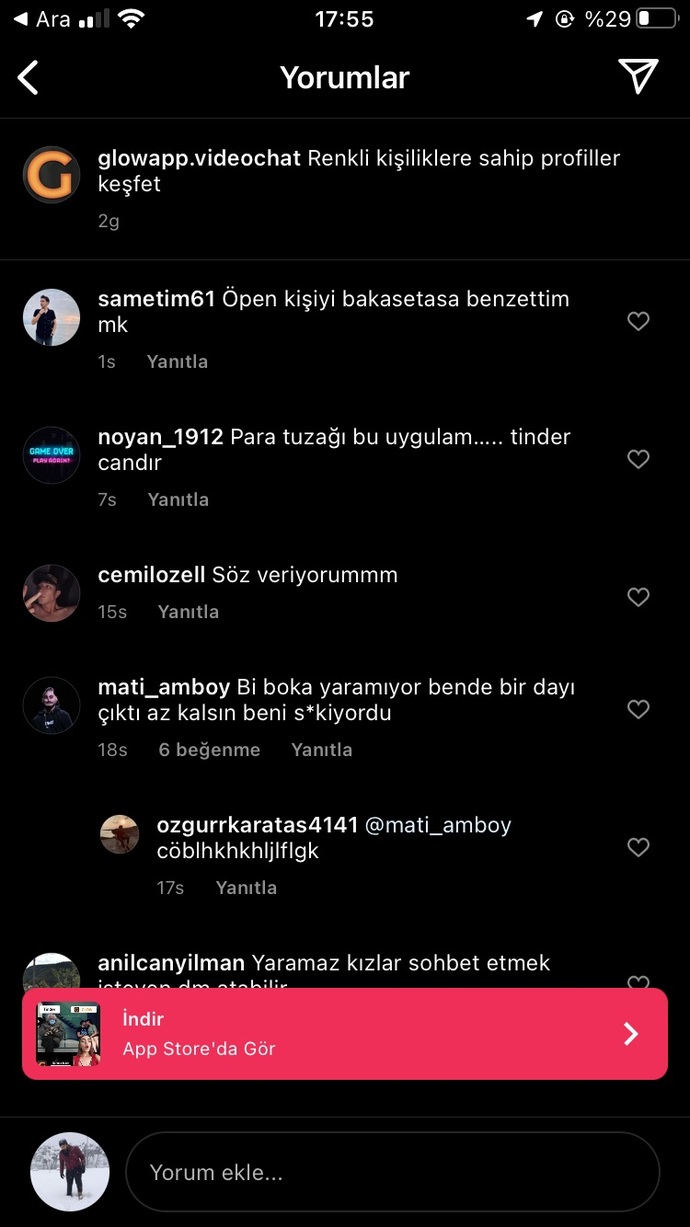 Takıldığınız sosyal medyalarda yorumlara bakar mısınız?