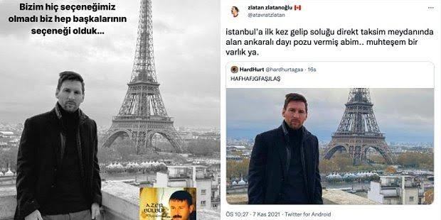 Messi’nin Eyfel Kulesi önündeki pozuyla alay edildi! Mütevazı insanları neden bizim milletimiz küçük görür?