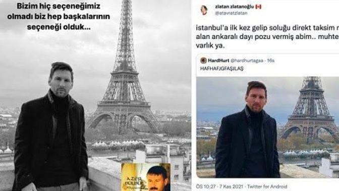Messi’nin Eyfel Kulesi önündeki pozuyla alay edildi! Mütevazı insanları neden bizim milletimiz küçük görür?