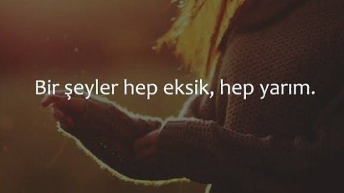Hayatınızda eksikliğini hissettiğiniz bir şeyi söyleyin?