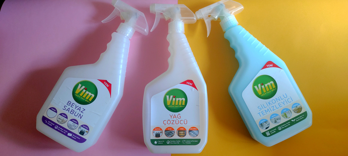 Vim sprey temizleyiciler
