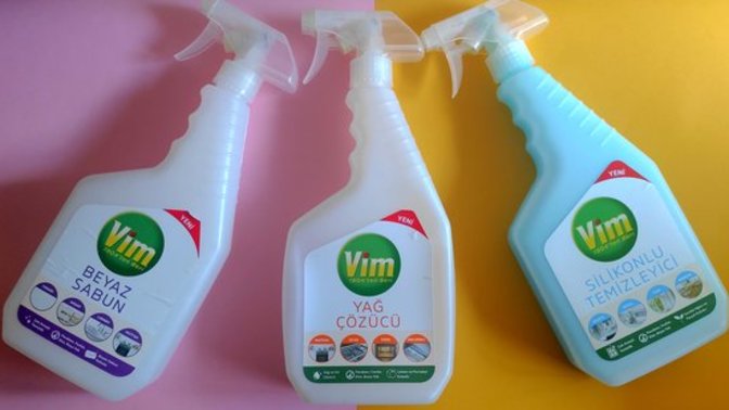 Pırıl pırıl bir ev için hangi Vim sprey temizleyiciyi tercih ediyorsunuz?
