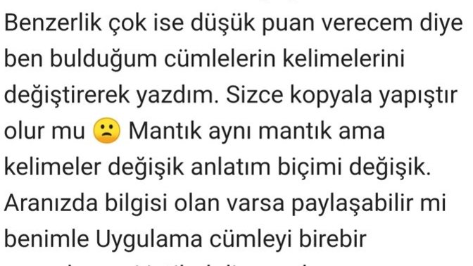 Arkadaşlar intihal sadece kopyala yapıştır olanlarda mi yüksek yoksa cümleyi farklı kelimelerde yazsak da mı?