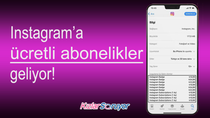 Instagram ücretli abonelikler geliyor! Abone olmak istediğiniz biri var mı?