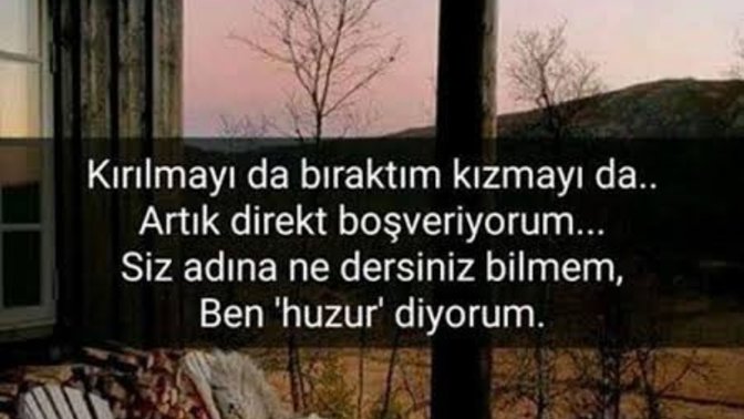 Sana göre huzur nedir?