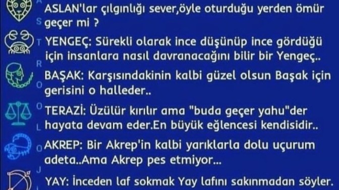 Burcunuzun bu haftaki yorumuna bakmak istermisin?