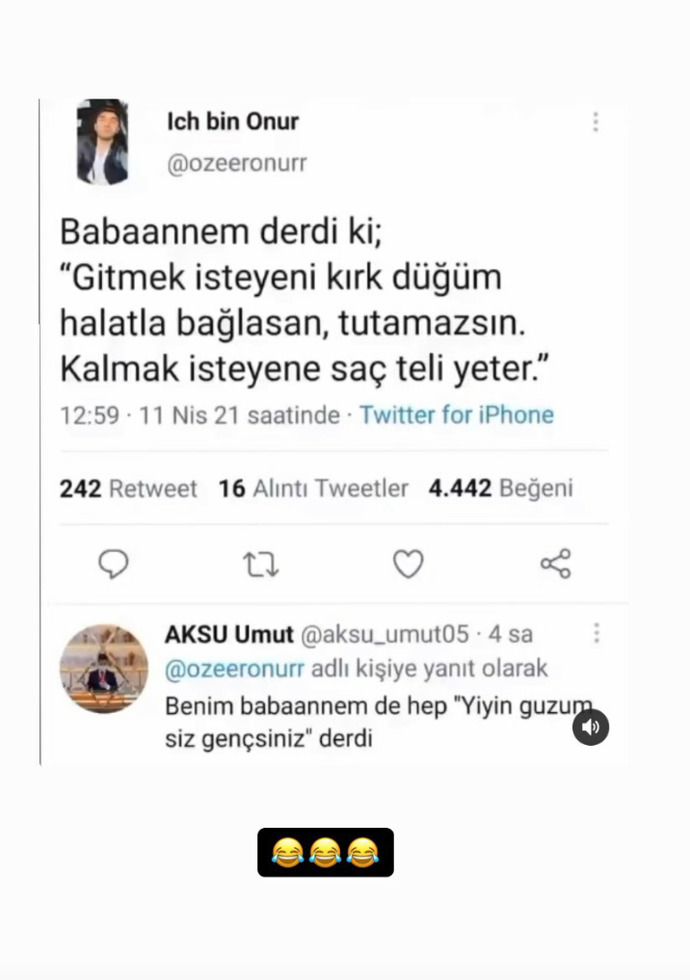 Sizin aile büyükleriniz ne der?
