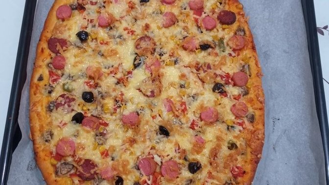 Pizza yaptım nasıl olmuş?