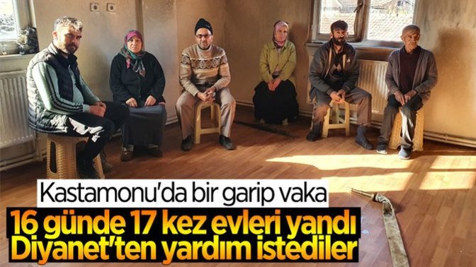 Kendi kendine yanan ev söndürülemiyor! Sizce bu ev neden yanıyor?