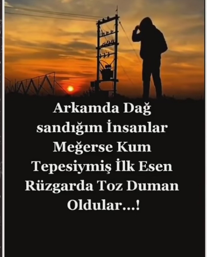 Birgun buralardan gitmek isteseniz geride bırakacağınız mesaj ne olurdu?