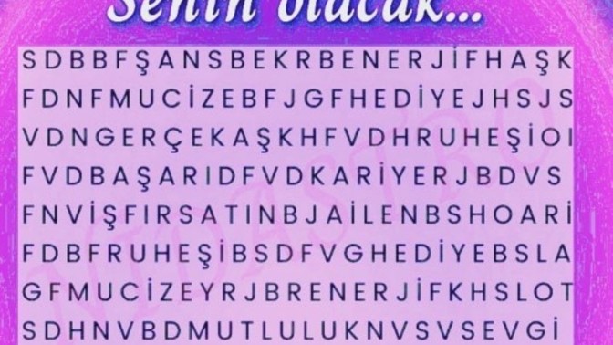 Gördüğünüz 3 kelime sizin olsa hangileri olurdu?
