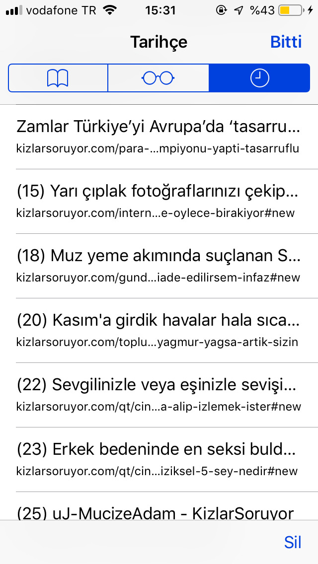 İnternet geçmişinizi biri görse en çok sizi ne utandırır?