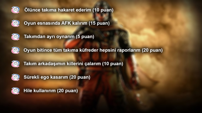 Ne kadar toksik oyuncusun?