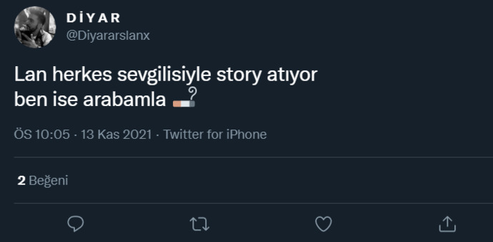 Araba storyleri atıyor musunuz?