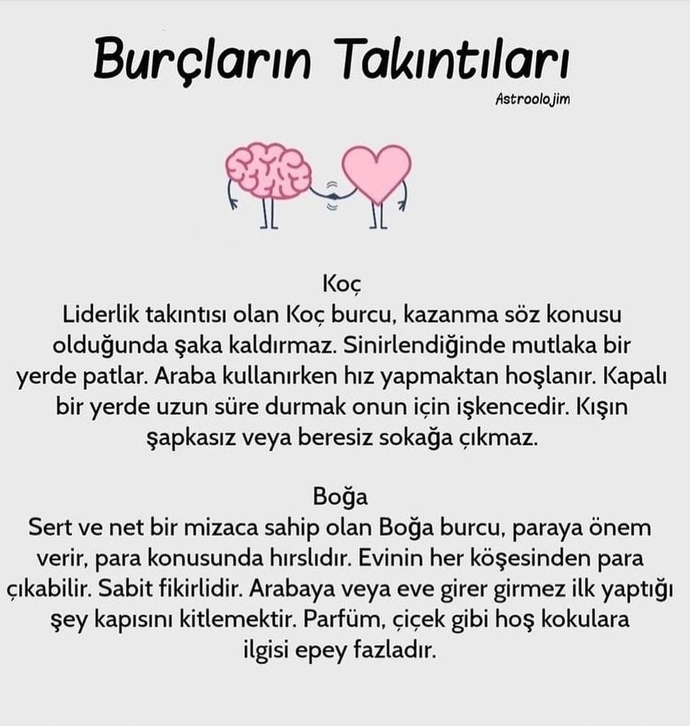 Burcunuzla ilgili aşağıda verilen bilgiler doğru mu, burcunuz nedir?