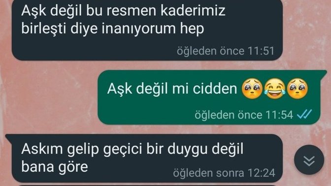 Sevgilim bana aşık değil mi?