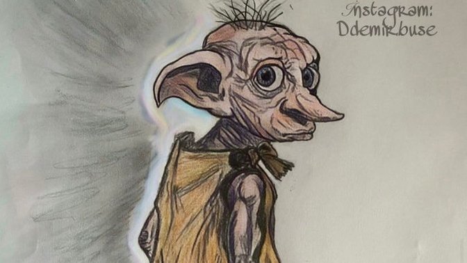 İşte Dobby Çizimim! Unutamadığınız bir film karakteri var mı?