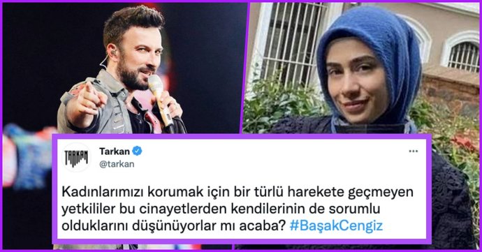 Başak Cengiz cinayetine Tarkandan sert tepki. Sanatçıların toplumsal olaylara duyarlılığını önemsiyor musun?