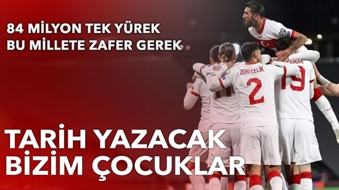 Haydi çocuklar tarih yazma zamanı! A Milli futbol takımımız Karadağ maçını kazanarak dünya kupası biletini alabilir mi?