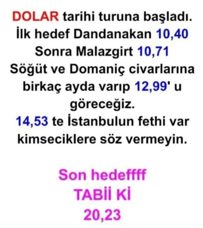 Merkez Bankası faizi yüzde 16'dan yüzde 15'e düşürdüğünü açıkladı. Sizce dolar bugün 11 TL olur mu?