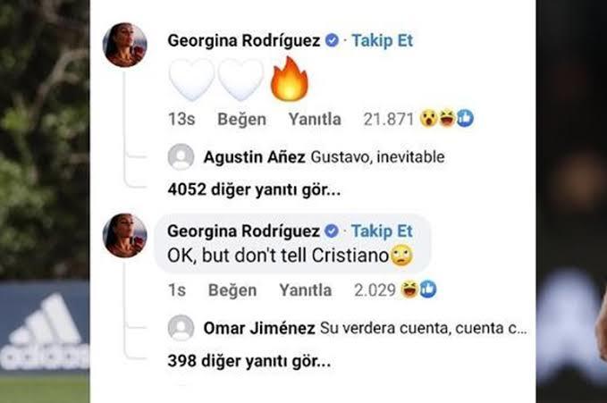 Ronaldonun eşinden Messinin paylaşımına kalpli alevli yorum! Sizin eşiniz rakibinize öyle yorum atsa ne tepki verirdiniz?
