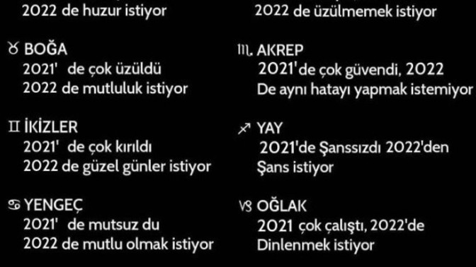 Yeni yıldan senin burcun ne bekliyor?