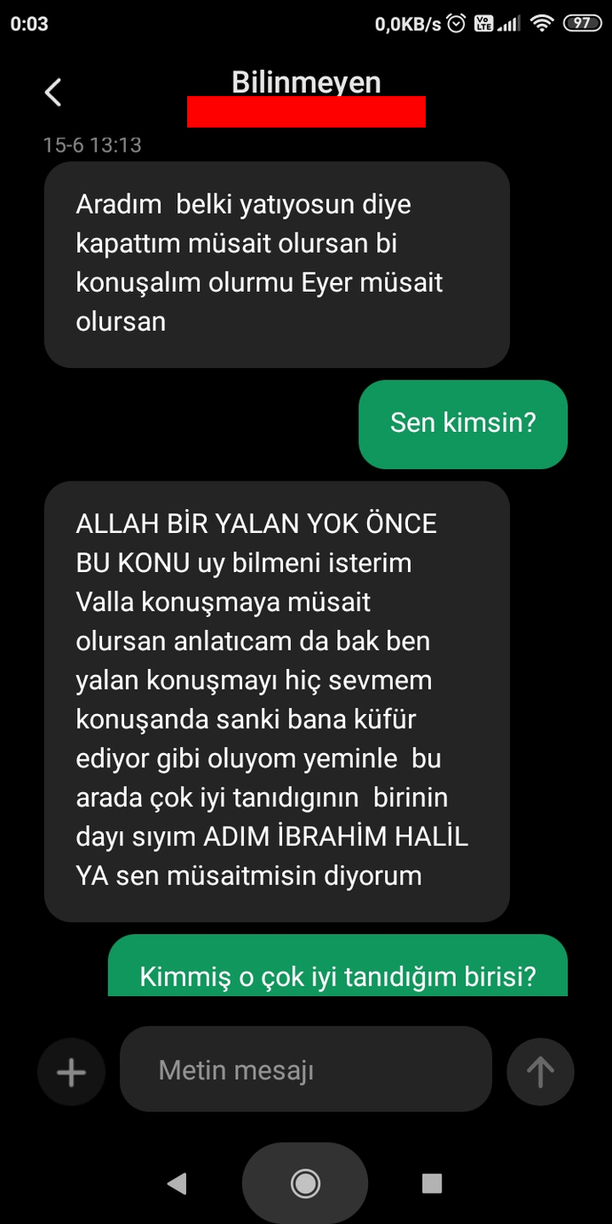 Aldığınız en saçma mesaj neydi?