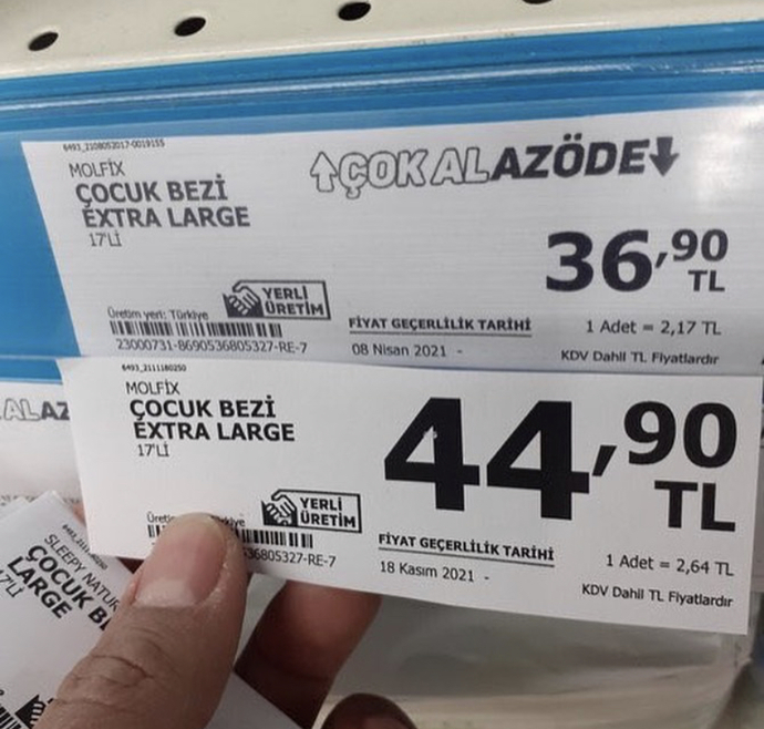 A’dan Z’ye tüm market ürünlerine zam geldi. Asgari ücret market alışverişine yetiyor mu?