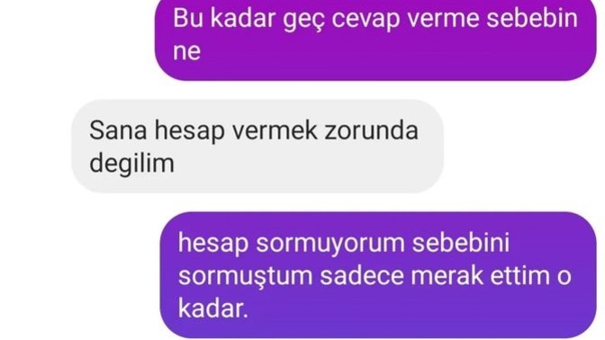 Biri size böyle dese siz ne söylerdiniz?