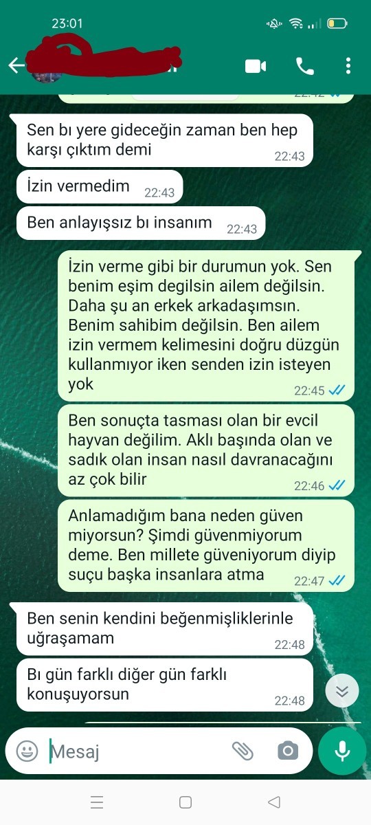 Mesajlardan yola çıkarak burada kim haklı?