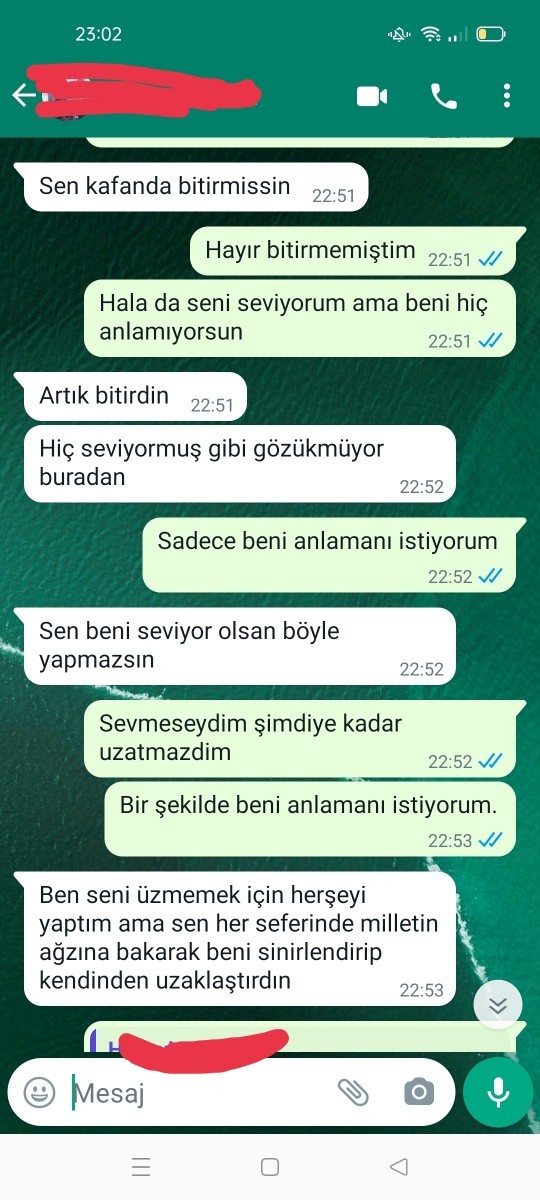 Mesajlardan yola çıkarak burada kim haklı?