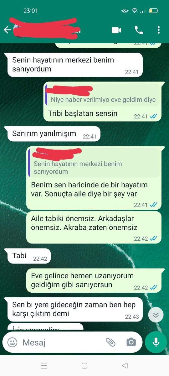 Mesajlardan yola çıkarak burada kim haklı?
