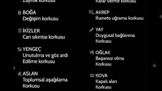 Senin fobin nedir?
