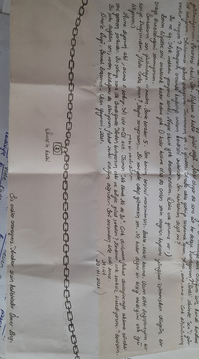 Bu mektubu size bir kız kankanız verse ne düşünürsünüz?