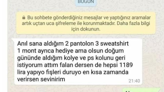 Ayrılık sonrası aldığı hediyeleri geri isteyen sevgiliye tepkiniz ne olur?