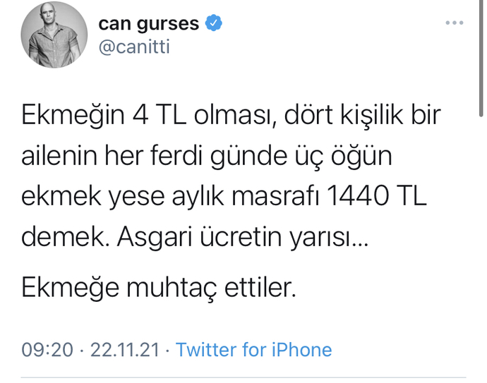 Ekmek 4 TL olur mu?