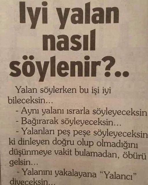 İyi yalan nasıl söylenir?