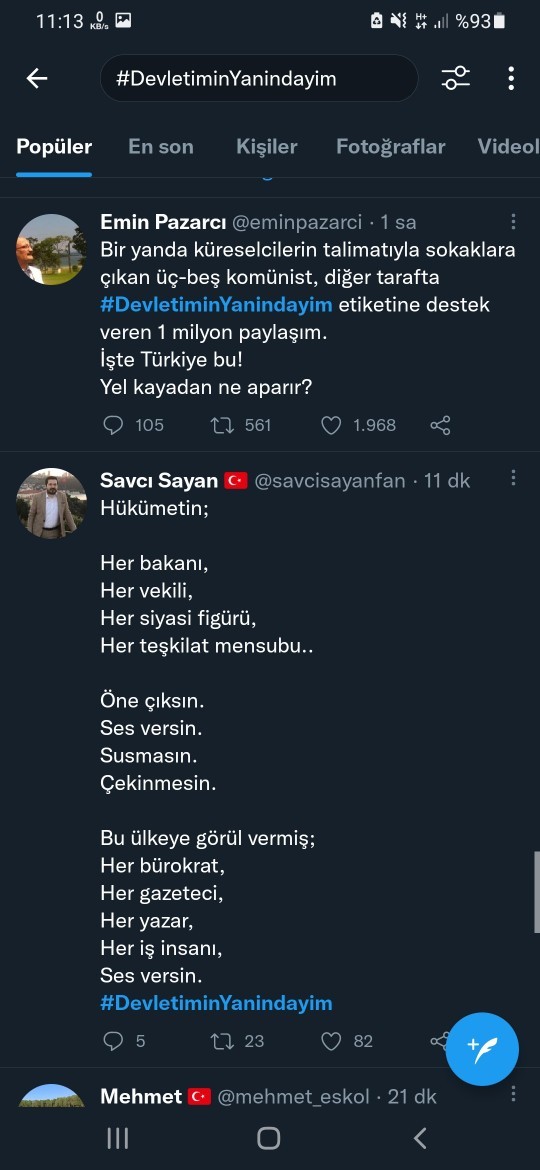 Hala hükümeti savunan var mı?