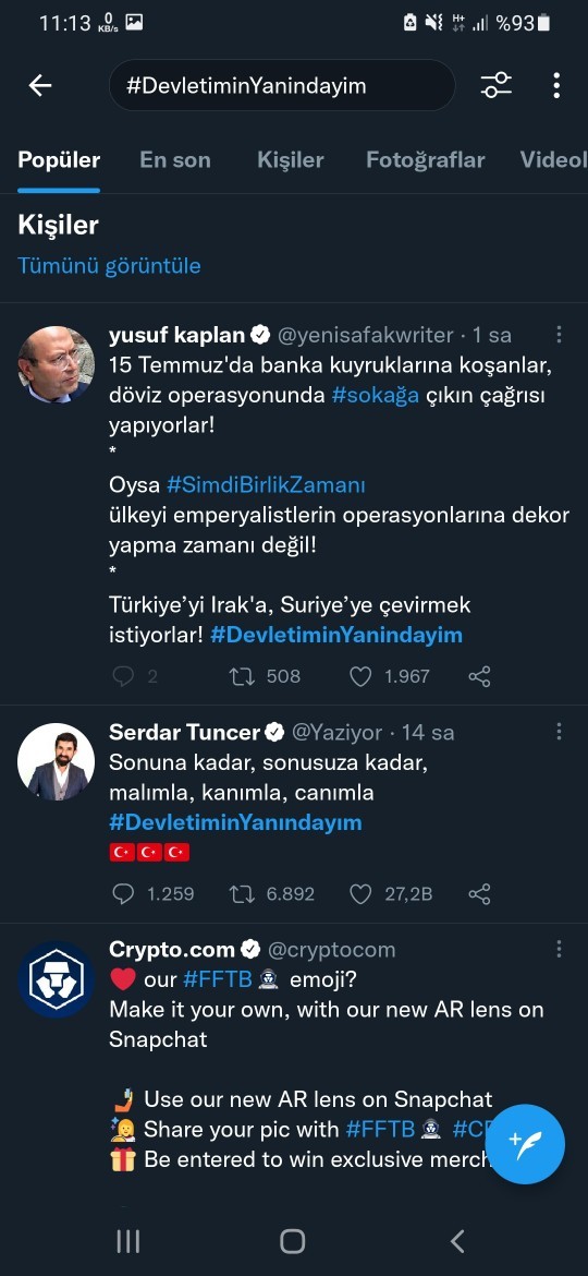 Hala hükümeti savunan var mı?
