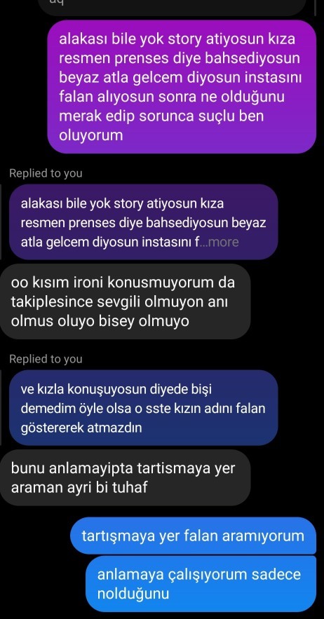 Sevgilim kurye ve kızları Instagramdan takip etmiş. Abartma diyor, kim haklı?