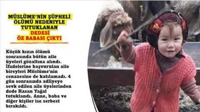 Müslüme Yağal'ın ölümü nedeniyle tutuklanan Hasan Yağal öz babası çıktı. Daha neler göreceğiz?