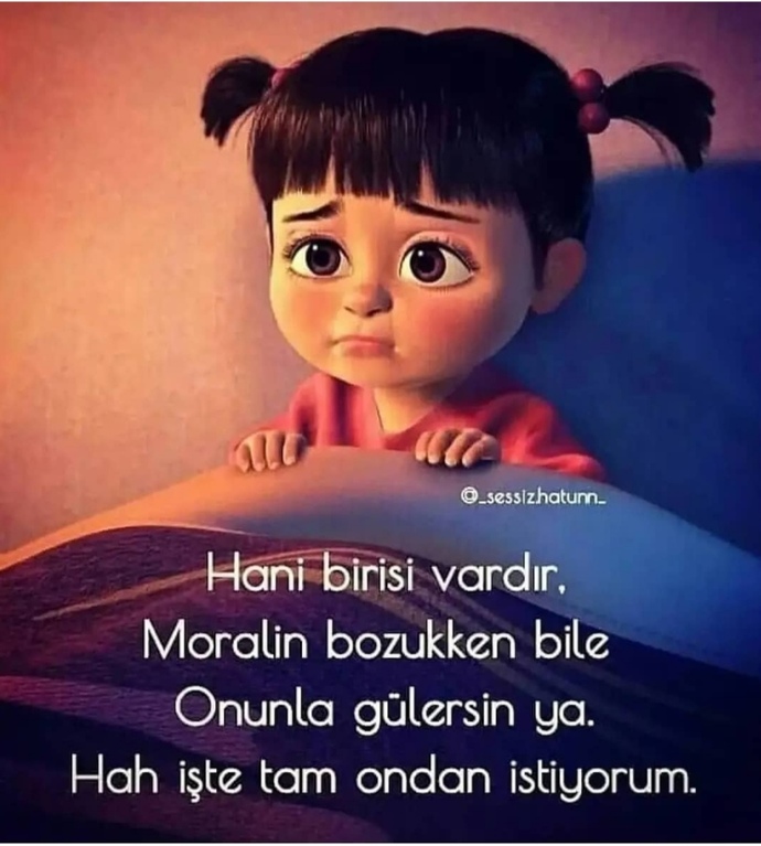 Moralin bozukken yanında kim olsun istersin?